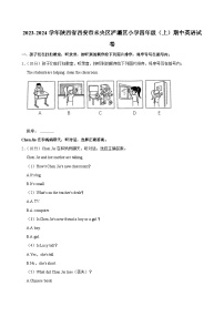 陕西省西安市未央区浐灞区小学2023-2024学年四年级上学期期中英语试卷