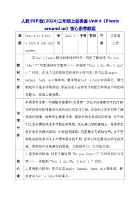 小学英语Unit4 Plants around us教学设计
