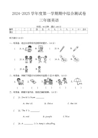 河南省周口市项城市东街小学等校2024-2025学年三年级上学期11月期中英语试题