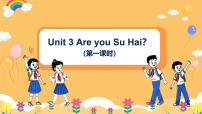 英语三年级上册（2024）Unit 3 Are you Su Hai?教学ppt课件