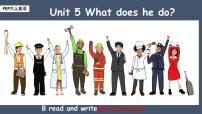 小学英语人教版PEP（2024）六年级上册Unit 5 What does he do? Part B优秀ppt课件