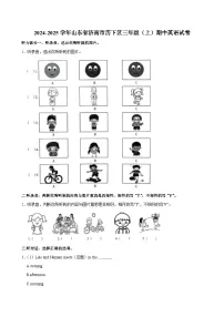 山东省济南市历下区2024-2025学年三年级上学期期中英语试卷