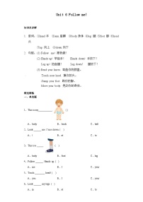 小学英语辽师大版（三起）四年级上册Unit 6 It's on your head优质学案