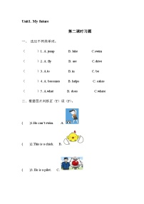 英语五年级上册Module 1 Getting to know each otherUnit 1 My future优秀第二课时同步练习题