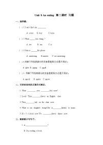 小学英语沪教牛津版(六三制一起)(2024)五年级上册Unit 8 An outing精品第三课时练习题