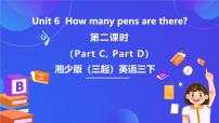 小学英语湘少版（2024）三年级下册Unit 6 How many pens are there?优质课件ppt