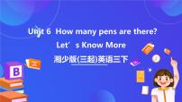 小学英语湘少版（2024）三年级下册Unit 6 How many pens are there?优秀ppt课件