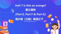 小学英语湘少版（2024）三年级下册Unit 7 Is this an orange?优质课ppt课件