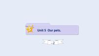 Unit 5 Our pets Lesson 2（课件）剑桥国际少儿英语 Kid's box 第一册