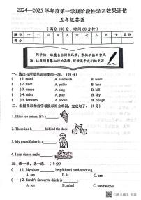 甘肃省张掖市山丹县东乐镇中心学校2024-2025学年五年级上学期期末英语试题