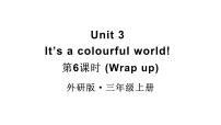 外研版（三起）2024三年级上册（2024）Unit 3 lt's a colourful world!教学课件ppt