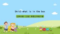 小学英语辽师大版（三起）三年级下册Unit 3 What's in the box?获奖ppt课件