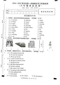 安徽省芜湖市无为市2024-2025学年六年级上学期1月期末英语试题