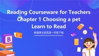 小学英语香港朗文版一年级下册1. Choosing a pet评优课课件ppt