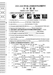 辽宁省沈阳市和平区2024-2025学年六年级上学期期末英语试题