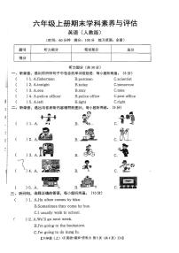 江西省宜春市丰城市2024-2025学年六年级上学期期末英语试题