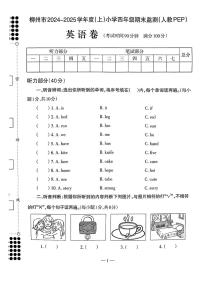 广西柳州市2024-2025学年四年级上学期期末英语试题