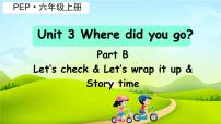 小学英语人教版PEP(2024)六年级下册Unit 3 Where did you go? Part B背景图ppt课件