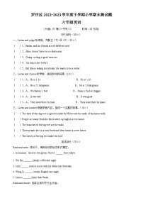 2022-2023学年山东省临沂市罗庄区人教PEP版六年级下册期末质量检测英语试卷（无听力材料）(原卷版+解析)