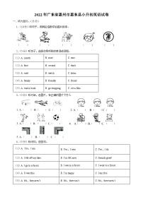 广东省惠州市惠东县2022年人教PEP版小升初考试英语试卷(原卷版+解析)