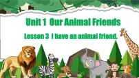 小学英语闽教版（2024）三年级下册（2024）Lesson 3 I have an animal friend.图片课件ppt