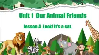 小学英语闽教版（2024）三年级下册（2024）Lesson 4 Look! It's a cat.教案配套课件ppt