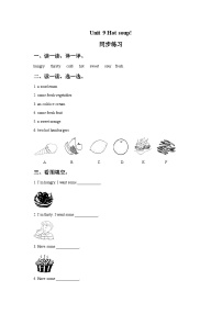 小学英语Unit 9 Hot soup精品练习