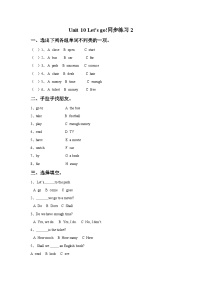 北师大版 (一年级起点)四年级下册unit 10 Let’s go精品课后练习题