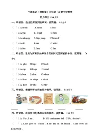 牛津英语（深圳版）六年级下册期中检测卷（含答案，音频及听力原文）