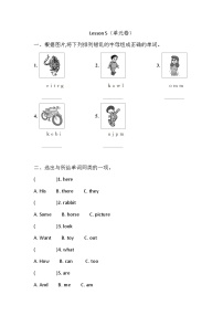 小学英语科普版（2024）四年级下册Lesson 5 What are these?优秀课后练习题