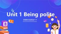 深港朗文版六年级下册Unit 1  Being  Polite试讲课ppt课件