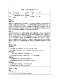小学英语人教精通版（2024）三年级下册（2024）Lesson 3教案