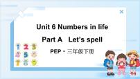 人教版PEP（2024）三年级下册（2024）Unit 6 Numbers in life图文课件ppt