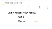 外研版（三起）2024三年级下册（2024）Unit 4 What's your hobby?备课ppt课件