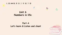 小学英语人教版PEP（2024）三年级下册（2024）Unit 6 Numbers in life教课内容课件ppt