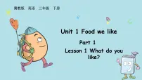 小学英语冀教版（三起）2024三年级下册（2024）Lesson1 What do you like?集体备课课件ppt