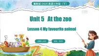 小学英语冀教版（三起）2024三年级下册（2024）Unit 5 At the zooLesson4 My favourite animal课前预习ppt课件
