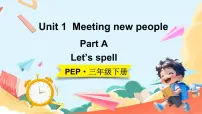 英语三年级下册（2024）Unit 1 Meeting new people背景图课件ppt