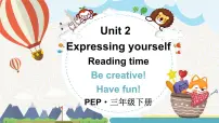 人教版PEP（2024）三年级下册（2024）Unit 2 Expressing yourself课文内容课件ppt