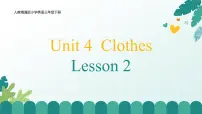 小学英语人教精通版（2024）三年级下册（2024）Unit 4 Clothes Lesson 2获奖ppt课件
