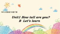 人教版PEP（2024）六年级下册Unit 1 How tall are you? Part B背景图ppt课件