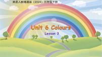 英语三年级下册（2024）Unit 6 Colours Lesson 3示范课ppt课件