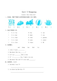 鲁科版 (五四制)2024四年级下册Lesson 1 Can I help you?精品练习题