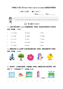 英语三年级下册（2024）Unit 5 Where can we see colours?精品课时训练