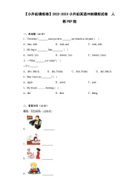 【小升初模拟卷】小升初英语冲刺模拟试卷+人教PEP版
