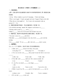 新人教PEP小学英语 小升初模拟卷（二）有答案
