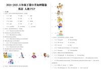 人教版英语押题卷-2024-2025学年小升初考试核心考点押题卷（含答案）