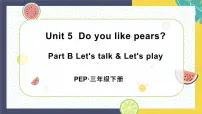 英语三年级下册Unit 5 Do you like pears? Part B教学课件ppt