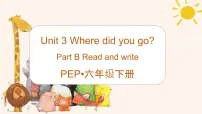 小学英语Unit 3 Where did you go? Part B教学课件ppt