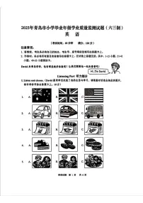 山东省青岛市2024-2025学年六年级下学期期末英语试题